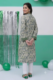 GAA-02727 | Green & Multicolor | Casual Kurta  | Cotton Lawn Printed