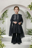 KAD-02701 | Black & Fawn  | Casual 3 Piece Suit | Cotton Lawn Printed