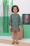 KAA-02726 | Green & Multicolor | Casual Kurta | Cotton Lawn Printed