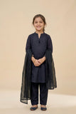 KAD-02676 | Black | Casual 3 Piece Suit | Cotton Plain Cambric