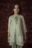 Kids formal clothes | Green & Gold | Formal 3 Piece Suit | Banarsi Masuri | KDD-03158