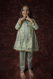 Kids formal clothes | Green & Gold | Formal 3 Piece Suit | Banarsi Masuri | KDD-03158