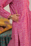 LBD-02567 | Shocking Pink & Gold | Casual plus 3 Piece Suit  | Cotton Yarn dyed Jacquard