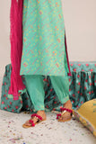 GAD-02546 | Sea Green & Multicolor | Casual 3 Piece Suit | Cotton Cambric