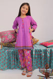 KAC-02299 | Purple & Multicolor | Casual 2 Piece Suit | Cotton Printed Combo