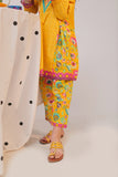 KAC-02300 | Yellow & Multicolor | Casual 2 Piece Suit | Cotton Printed Combo