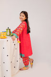 KAC-02297| Red & Multicolor | Casual 2 Piece Suit | Cotton Cambric