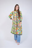 GAA-02720 | Fawn & Multicolor | Casual Kurta | Cotton Lawn Printed