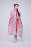 GAA-02719 | White & Multicolor | Casual Kurta  | Cotton Lawn Printed