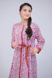 GAA-02719 | White & Multicolor | Casual Kurta  | Cotton Lawn Printed