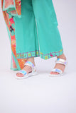 GAD-02749 | Sea Green & Multicolor | Casual 3 Piece Suit | Cotton Lawn Printed