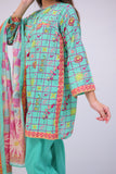 GAD-02749 | Sea Green & Multicolor | Casual 3 Piece Suit | Cotton Lawn Printed