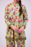 GAC-02718 | Grey & Multicolor | Casual 2 Piece Suit  | Cotton Lawn Printed