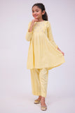 KAC-02781 | Light Yellow | Casual 2 Piece Suit | Viscose Fabric Jacquard