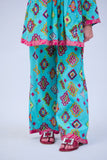 GAC-02717 | Sea Green & Multicolor | Casual 2 Piece Suit  | Cotton Lawn Printed