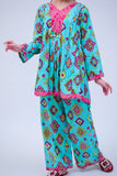 GAC-02717 | Sea Green & Multicolor | Casual 2 Piece Suit  | Cotton Lawn Printed