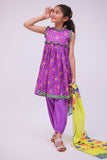 KAD-02746 | Purple & Multicolor | Casual 3 Piece Suit | Cotton Lawn Printed