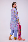 GAD-02750 | Blue & Multicolor | Casual 3 Piece Suit | Cotton Lawn Printed