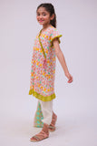 KAD-02783 | Cream & Multicolor | Casual 3 Piece Suit | Cotton Lawn Printed