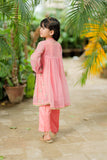 Kids formal clothes | Tea Pink & Gold | Formal 3 Piece Suit | Banarsi Masuri | KDD-03159