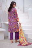 LAD-02474 | Purple & Multicolor | Casual 3 Piece Suit | Marina Printed Fabric