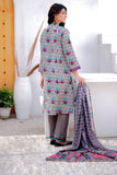 LAD-02468 | Grey & Multicolor | Casual 3 Piece Suit  | Khaddar Printed