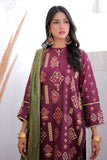LDD-02410 | Megenta & Multicolor | Formal 3 Piece Suit  | Masuri Jacquard Plain Fabric