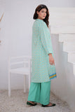 LAD-02496 | Sea Green & Muliticolor | Casual 3 Piece Suit  | Khaddar Printed