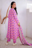 GAD-02476 | Pink & Multicolor | Casual  3 Piece Suit | Marina Fabric Printed