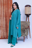 LBD-02825 | T. Green & Gold | Casual 3 Piece Suit  | Viscose Self Dobby