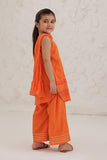 KBD-03118 | Orange | Casual Plus 3 Piece Suit | Plain Cotton