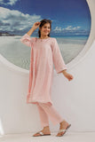 GBD-02946 | Pink & Multicolor | Casual Plus 3 Piece Suit | Cotton Jacquard