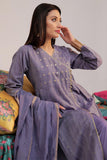 LBD-02606 | Purple & Gold  | Casual plus 3 Piece Suit  | Cotton Jacquard