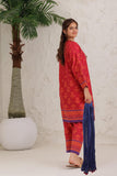 GAD-03061 | Red & Multicolor | Casual 3 Piece Suit | Cotton Jacquard