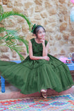 KDD-03096 | Bottle Green | Formal 3 Piece Suit | Viscose Chambray Katan