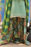Girls formal clothes | Green & Gold | Formal 3 Piece Suit | Viscose Raw Silk | GDD-02813