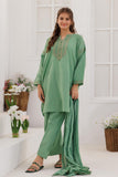 GBD-03136 | Green & Gold | Casual Plus 3 Piece Suit | Plain Cotton