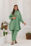 GBD-03136 | Green & Gold | Casual Plus 3 Piece Suit | Plain Cotton