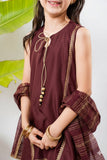 Kids formal clothes | Maroon | Formal 3 Piece Suit | Viscose Chambry Katan | KDD-03239