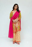 Women Casual Dress | Fawn & Multicolor | Casual 3 Piece Suit | Cotton Digital Lawn Printed | LAC-03539