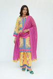 Women Casual Dress | Yellow & MultiColor | Casual 3 Piece Suit | Cotton Digital Lawn Printed | LAD-03533