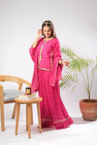 Girls formal clothes | Shocking Pink & Gold | Formal 3 Piece Suit  | Viscose Crinkle Chiffon | GDD-03147