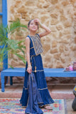 Kids Formal dress | Zink & Gold | Formal 3 Piece Suit | Viscose Chambray Katan | KDD-03620