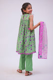 KAD-02784 | Green & Multicolor | Casual 3 Piece Suit | Cotton Lawn Printed