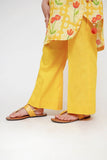 Kids Casual Dress | Yellow & Multicolor | Casual 3 Piece Suit | Cotton Lawn Printed | KAD-03498