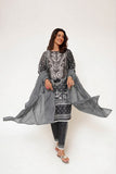 Women Casual Dress | Grey & Multicolor | Casual 3 Piece Suit | Cotton Lawn Digital Printed | LAD-03489