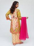 Women Casual Dress | Fawn & Multicolor | Casual 3 Piece Suit | Cotton Digital Lawn Printed | LAC-03539