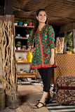 GAA-01744 | Tea Green & Multicolor | Casual Kurta | Cotton Lawn Print
