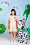 KAH-01603 | White & Multicolor | Casual Frock | Cotton Dyed Yarn