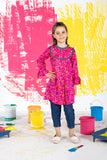 KAA-01731 | Shocking Pink & Multicolor | Casual Kurta | Cotton Lawn Print